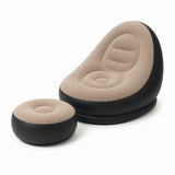 OnceGrab™ Inflatable Chair with Footstool & Air Pump | Portable Comfort Seating