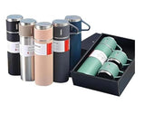 OnceGrab™ 500ml Vacuum Flask | Hot & Cold Insulated Steel Bottle with 3 Cups (5 Color Options)