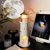Lighthouse Moon & Galaxy Projection Lamp | USB Rechargeable & Remote Control