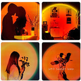 16-Color Sunset Projection Lamp | 360° Rotating, Remote Control & HD Crystal Lens