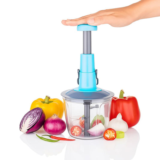 Vegetable Chopper 1000ml | Stainless Steel Blades & Big Capacity