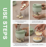 4-in-1 Electric Vegetable Cutter Set | Handheld Food Chopper & Slicer