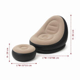 OnceGrab™ Inflatable Chair with Footstool & Air Pump | Portable Comfort Seating