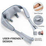 Deep Tissue Neck & Shoulder Massager | Rechargeable Heat Therapy