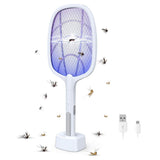 Rechargeable LED Mosquito Swatter | Safe & Powerful Bug Zapper