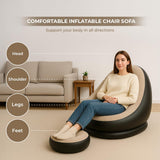 OnceGrab™ Inflatable Chair with Footstool & Air Pump | Portable Comfort Seating