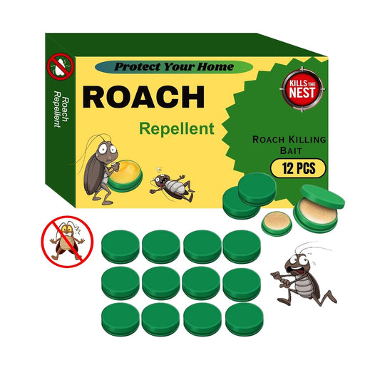 Natural Roach Control Bait Stations (12 Pieces) | Plant-Based, Safe & Long-Lasting