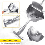 Premium Metal Hand Press Juicer | Manual Citrus & Fruit Squeezer