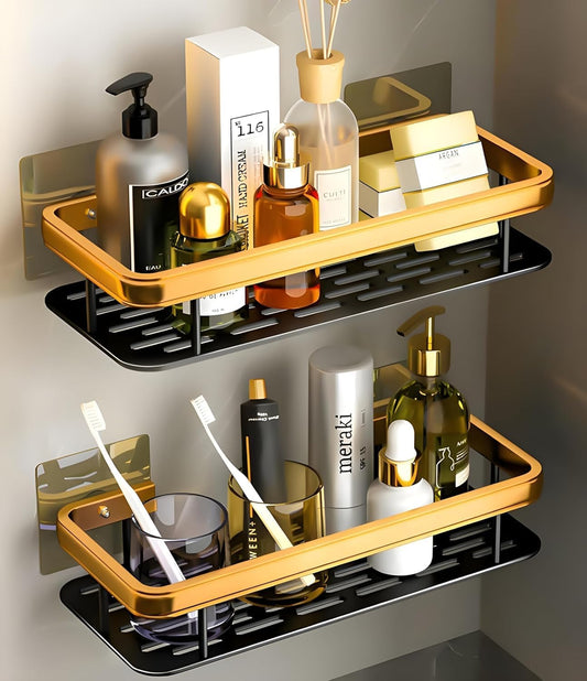 Premium Bathroom Shelf | Rustproof Aluminum Wall Organizer