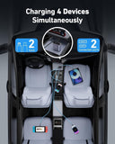 Retractable Car Charger 66W | 4-in-1 Fast Charging for iPhone & Android