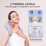 Deep Tissue Neck & Shoulder Massager | Rechargeable Heat Therapy