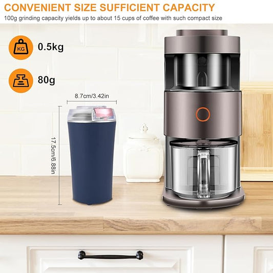 Mini Coffee Grinder | High-Speed 200W Stainless Steel Blade (600g)