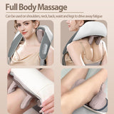 Deep Tissue Neck & Shoulder Massager | Rechargeable Heat Therapy