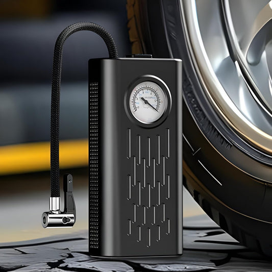 OnceGrab™ Cordless 150 PSI Tire Inflator | Portable Rechargeable Air Pump for Car, Bike & Sports