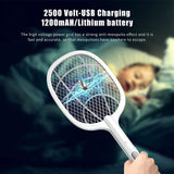 Rechargeable LED Mosquito Swatter | Safe & Powerful Bug Zapper