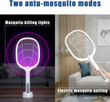 Rechargeable LED Mosquito Swatter | Safe & Powerful Bug Zapper
