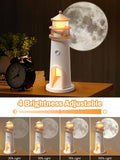 Lighthouse Moon & Galaxy Projection Lamp | USB Rechargeable & Remote Control