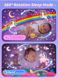 Night Light Rabbit Sky Projector | 6 Films, 5 Colors & Rechargeable Lamp