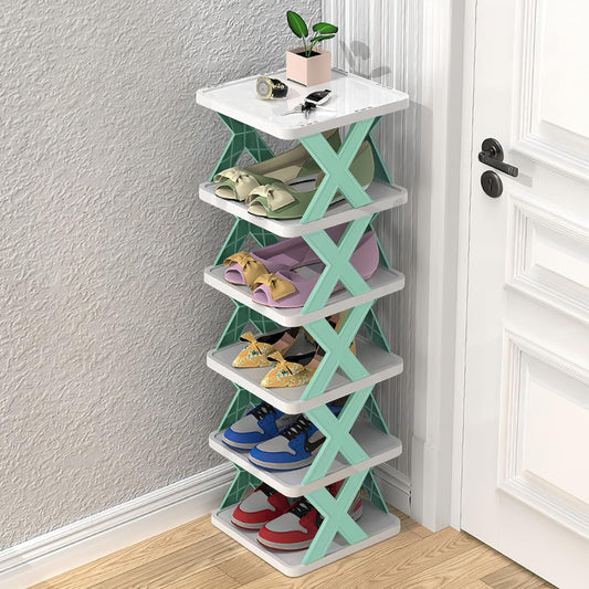 6-Tier Shoe Rack Organizer | Large Capacity, Stackable & Multi-Purpose