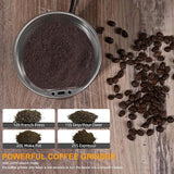Mini Coffee Grinder | High-Speed 200W Stainless Steel Blade (600g)