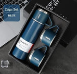 OnceGrab™ 500ml Vacuum Flask | Hot & Cold Insulated Steel Bottle with 3 Cups (5 Color Options)
