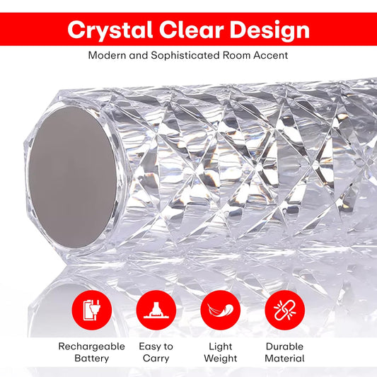 Astronaut Crystal Galaxy Lamp | 16-Color Rechargeable Table Light