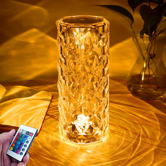 Astronaut Crystal Galaxy Lamp | 16-Color Rechargeable Table Light